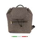 Borbonese Zaino Eco Line Medium OP Naturale/Nero 934486I15 X11