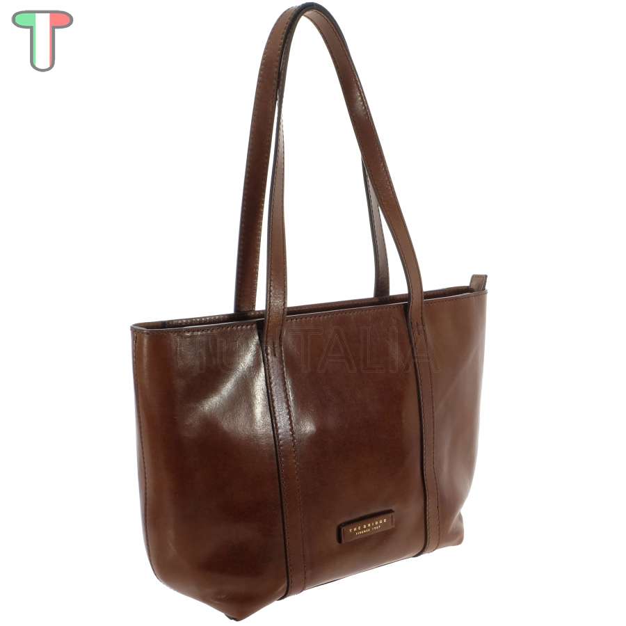 The Bridge Shopper Vittoria Marrone/Oro 04201001 14
