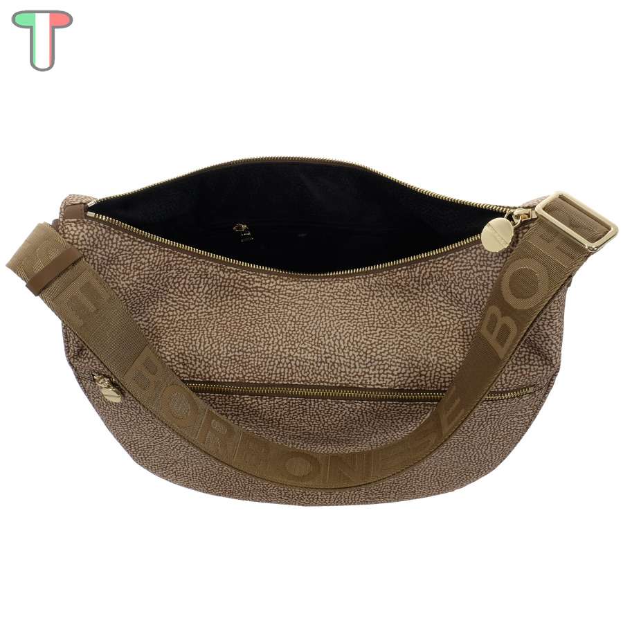 Borbonese Luna Medium Beige/Marrone 934109I15 994
