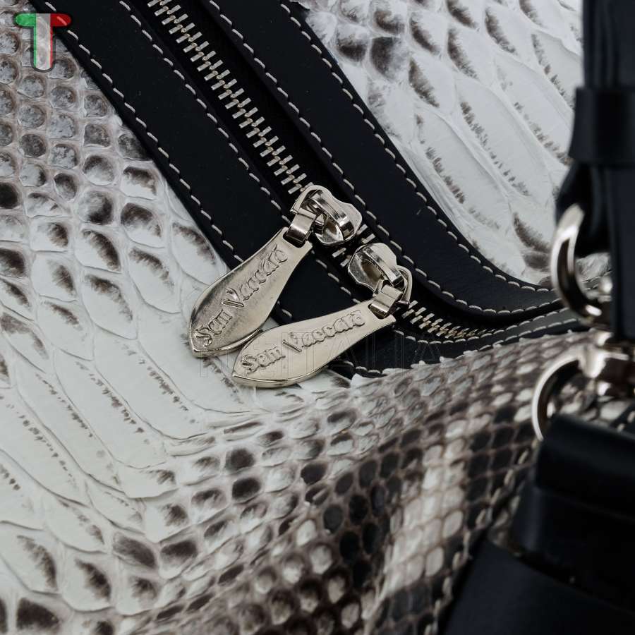 Sem Vaccaro Pitone Bianco/Nero 606