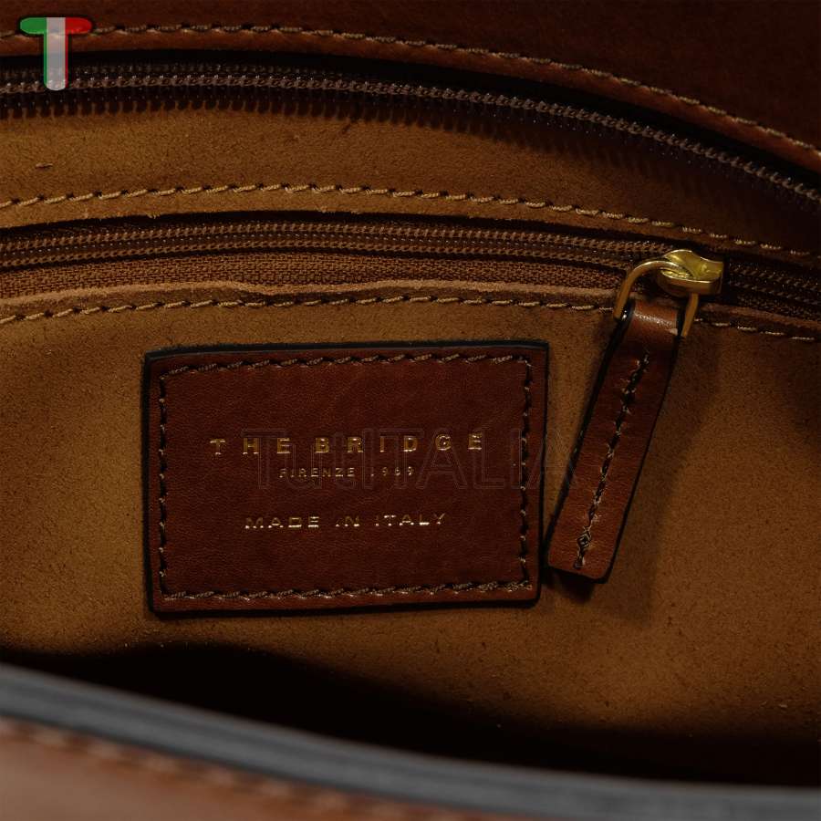 The Bridge Shopper Vittoria Marrone/Oro 04201001 14