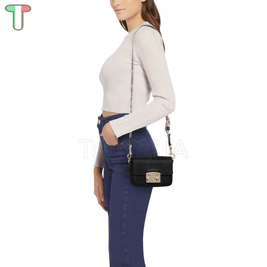 Furla Metropolis Mini Nero/Marmo Violet WB00839 BX0006 1007 1914S